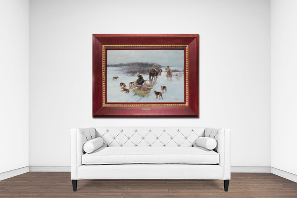 Ворошилов Сергей Семенович. Сбор гончих (Конец охоты)